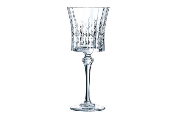 Casarent: glaswerk diamond rode wijnglas van 27cl