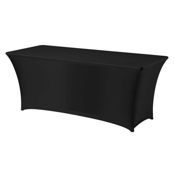 Casarent: Zwarte linnen tafelhoes van 1m80 x 0m80